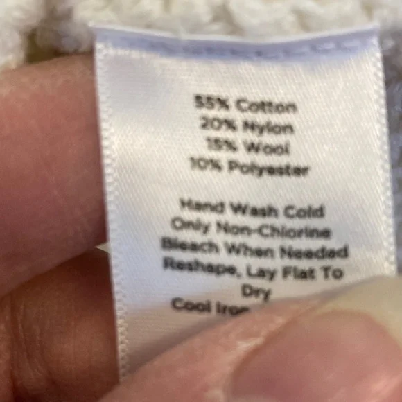 Talbots Ivory Cable Knit Sweater - Picture 4 of 9